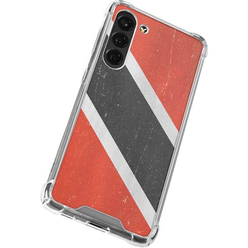 Trinidad and Tobagao Flag Distressed Galaxy S24 FE Clear Case